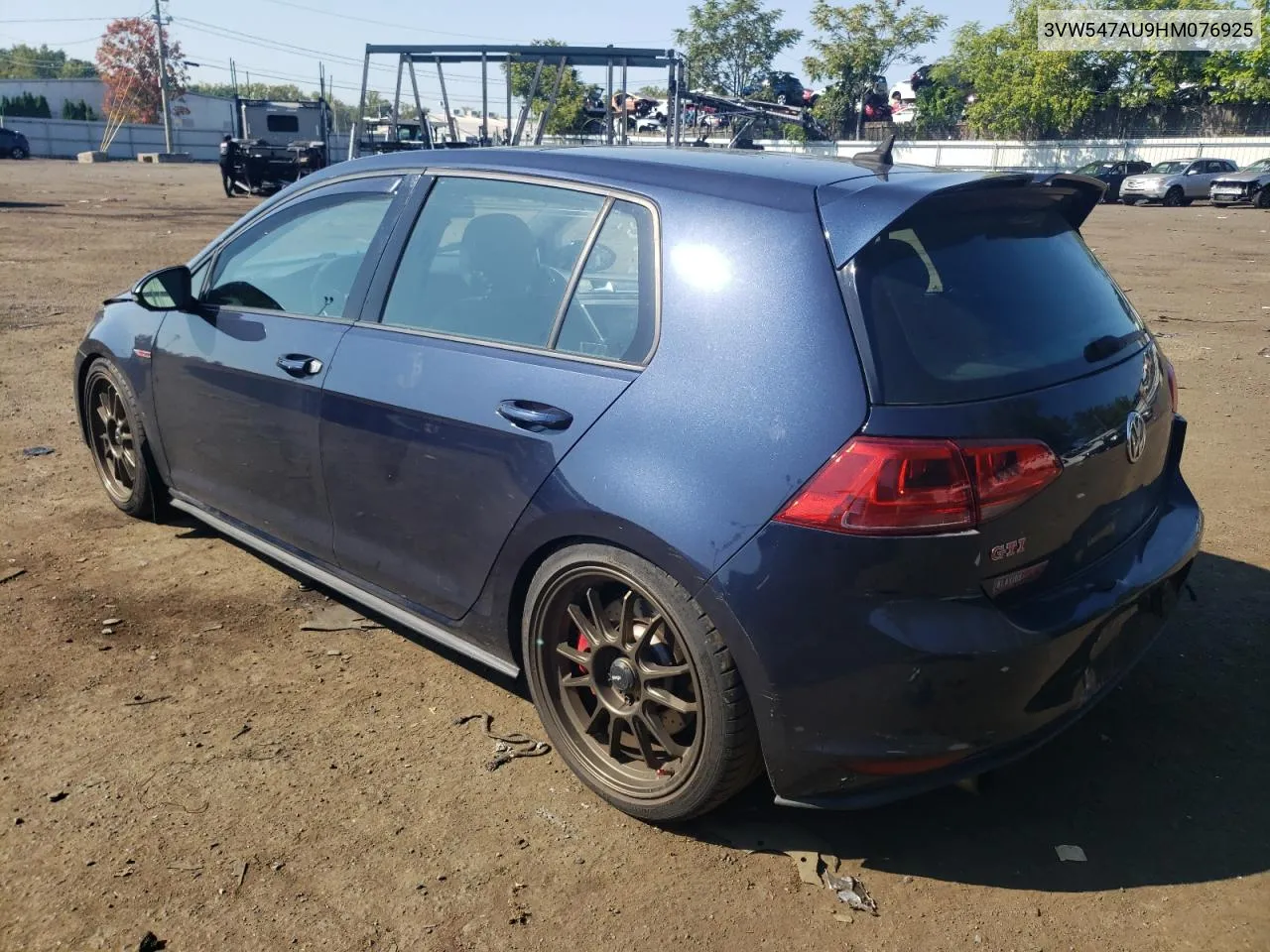 3VW547AU9HM076925 2017 Volkswagen Gti Sport