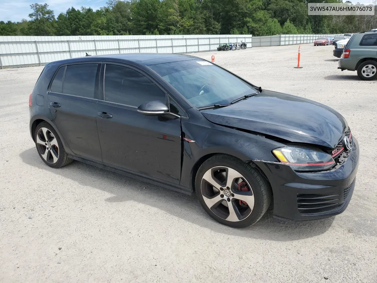 2017 Volkswagen Gti Sport VIN: 3VW547AU6HM076073 Lot: 70168704