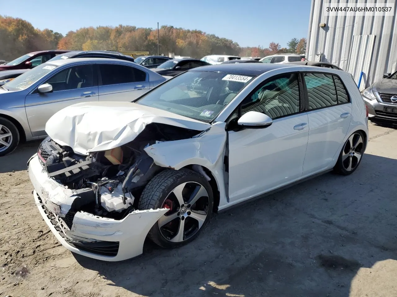 2017 Volkswagen Gti S/Se VIN: 3VW447AU6HM010537 Lot: 70413554