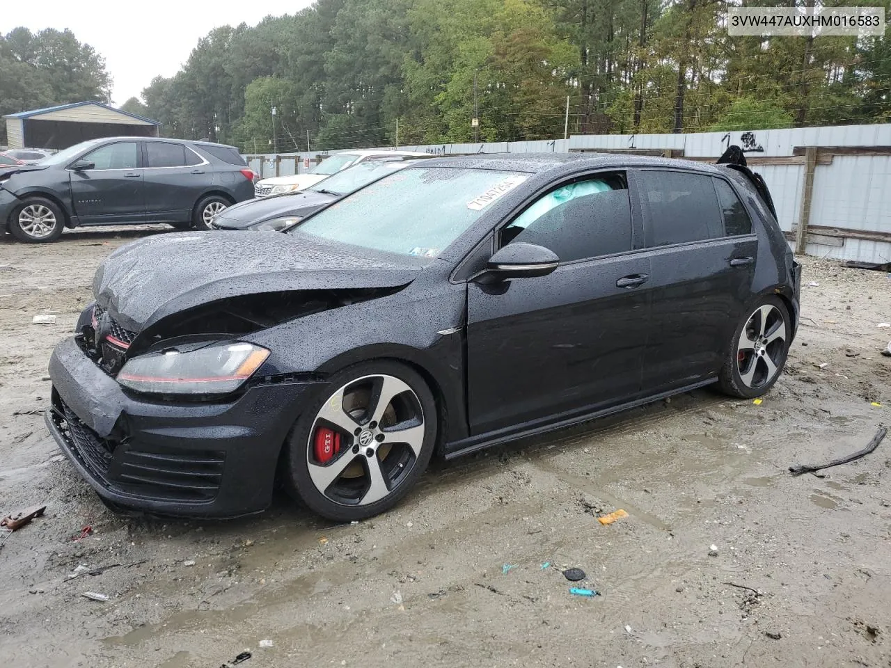 3VW447AUXHM016583 2017 Volkswagen Gti S/Se