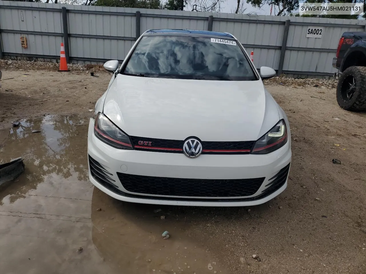 2017 Volkswagen Gti Sport VIN: 3VW547AU5HM021131 Lot: 71445474