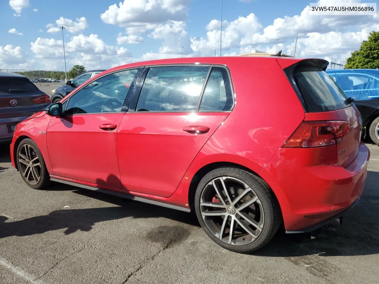 2017 Volkswagen Gti Sport VIN: 3VW547AU5HM056896 Lot: 72183554