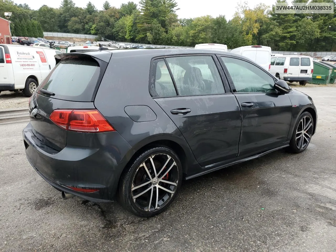 2017 Volkswagen Gti S/Se VIN: 3VW447AU2HM038335 Lot: 72215444