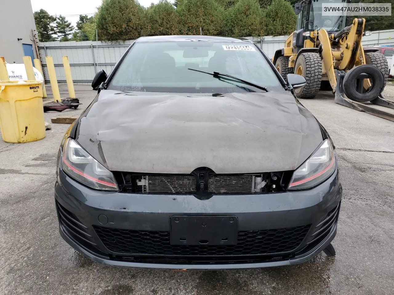 2017 Volkswagen Gti S/Se VIN: 3VW447AU2HM038335 Lot: 72215444