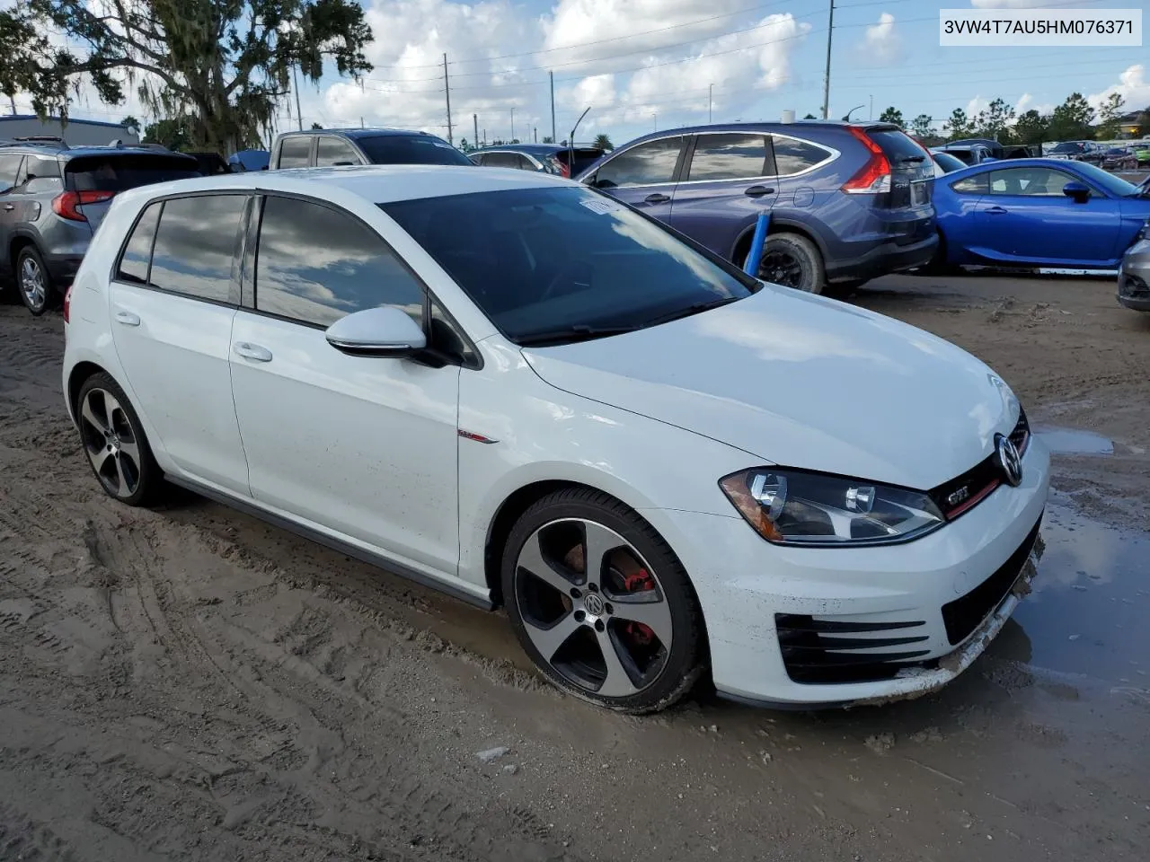 3VW4T7AU5HM076371 2017 Volkswagen Gti S