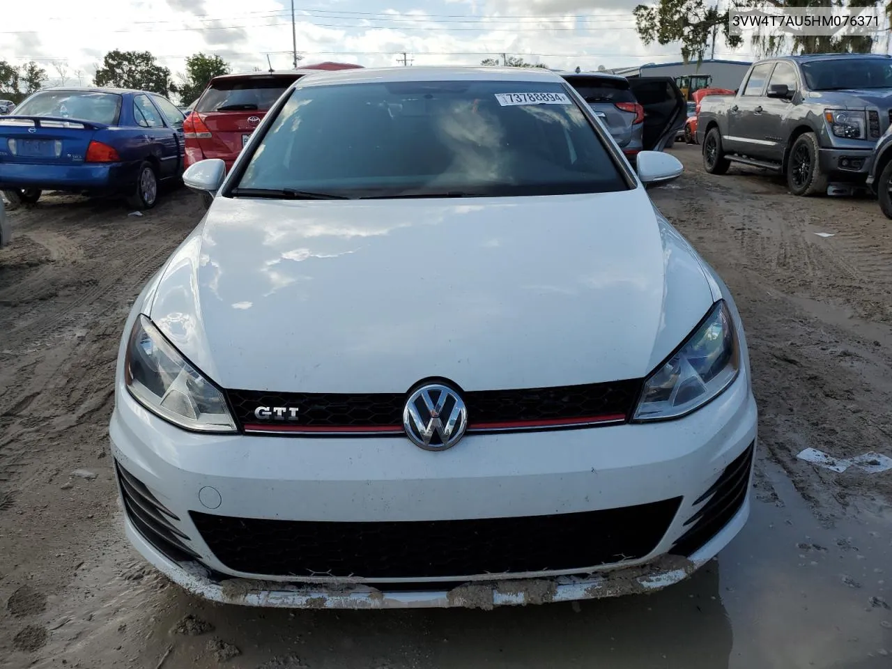 2017 Volkswagen Gti S VIN: 3VW4T7AU5HM076371 Lot: 73788894