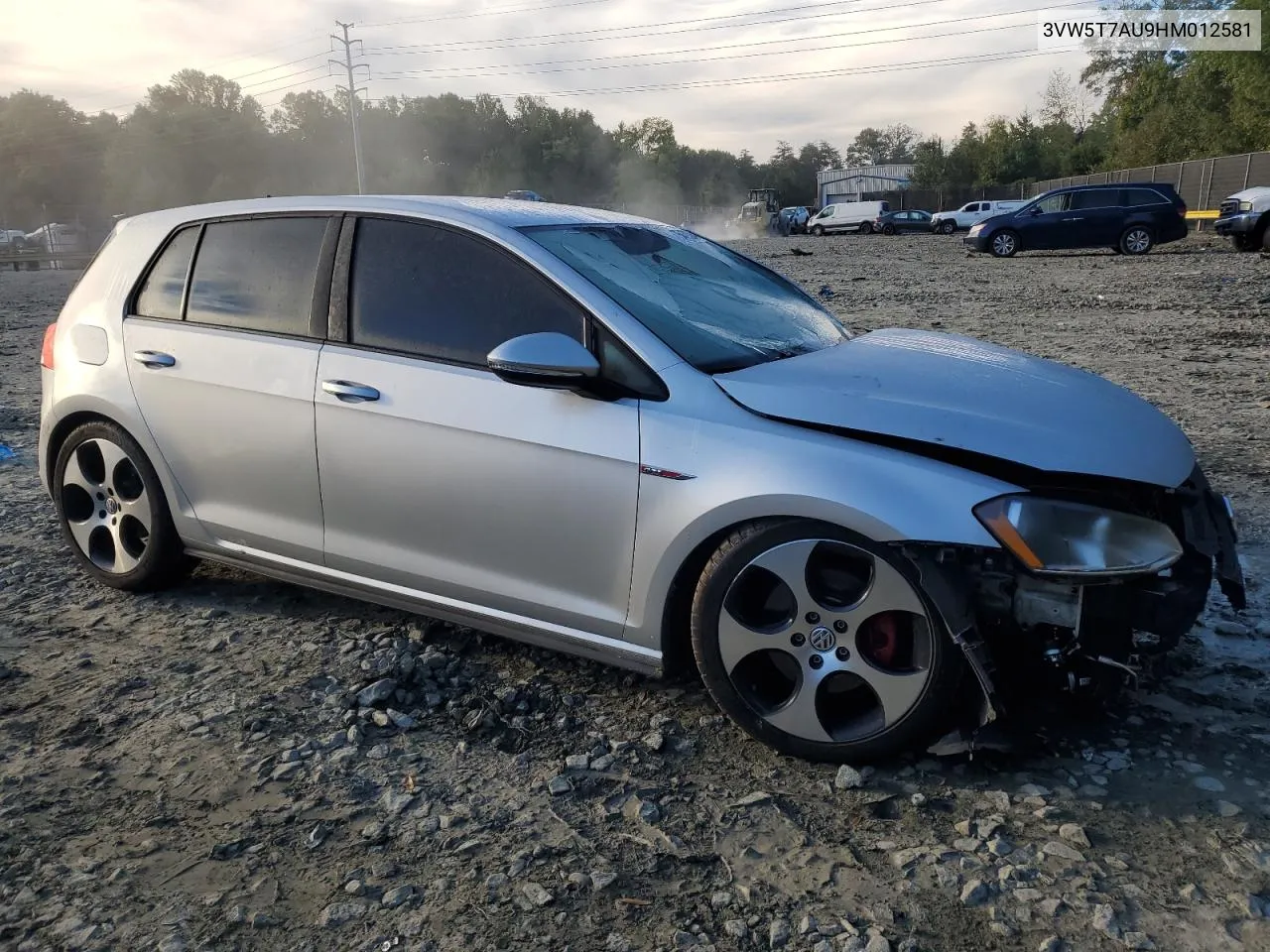 2017 Volkswagen Gti S VIN: 3VW5T7AU9HM012581 Lot: 75479304