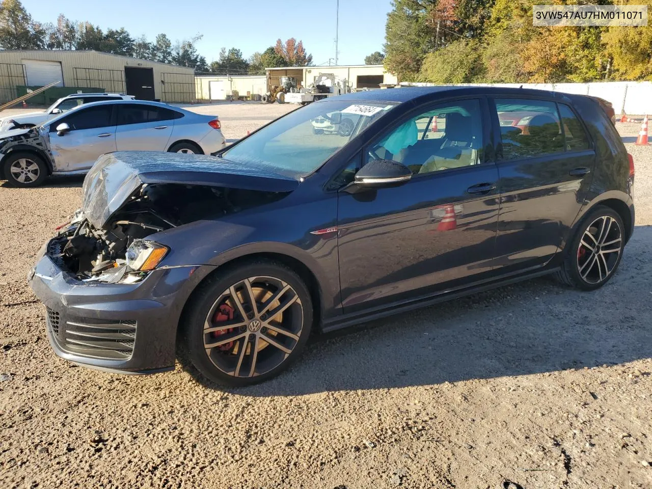 2017 Volkswagen Gti Sport VIN: 3VW547AU7HM011071 Lot: 77154664