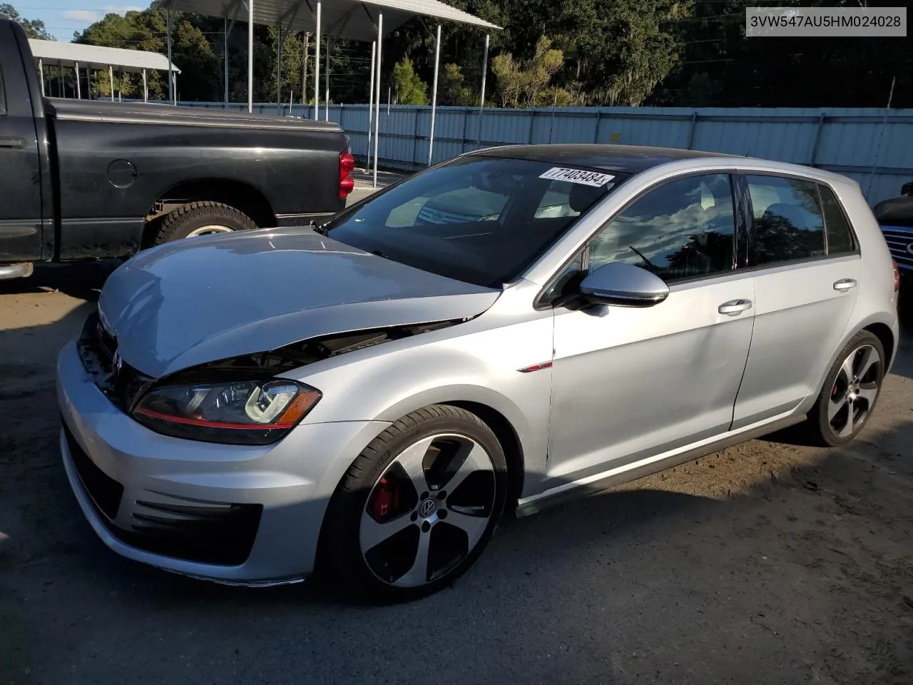 2017 Volkswagen Gti Sport VIN: 3VW547AU5HM024028 Lot: 77403484