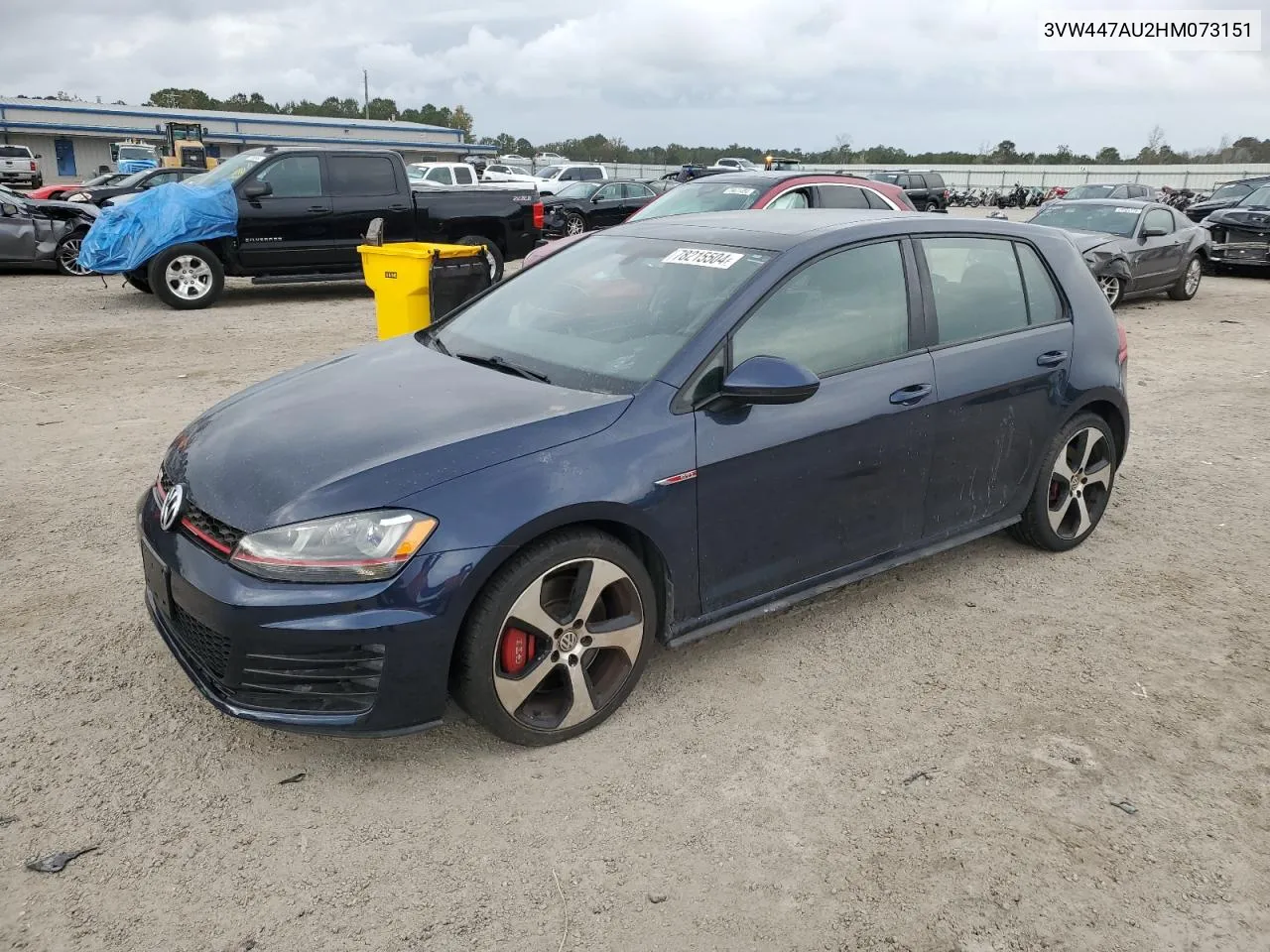 2017 Volkswagen Gti S/Se VIN: 3VW447AU2HM073151 Lot: 78215504