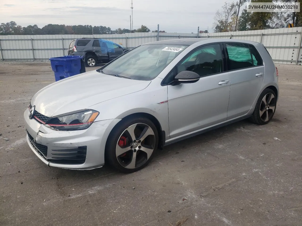 2017 Volkswagen Gti S/Se VIN: 3VW447AU2HM030218 Lot: 78543464