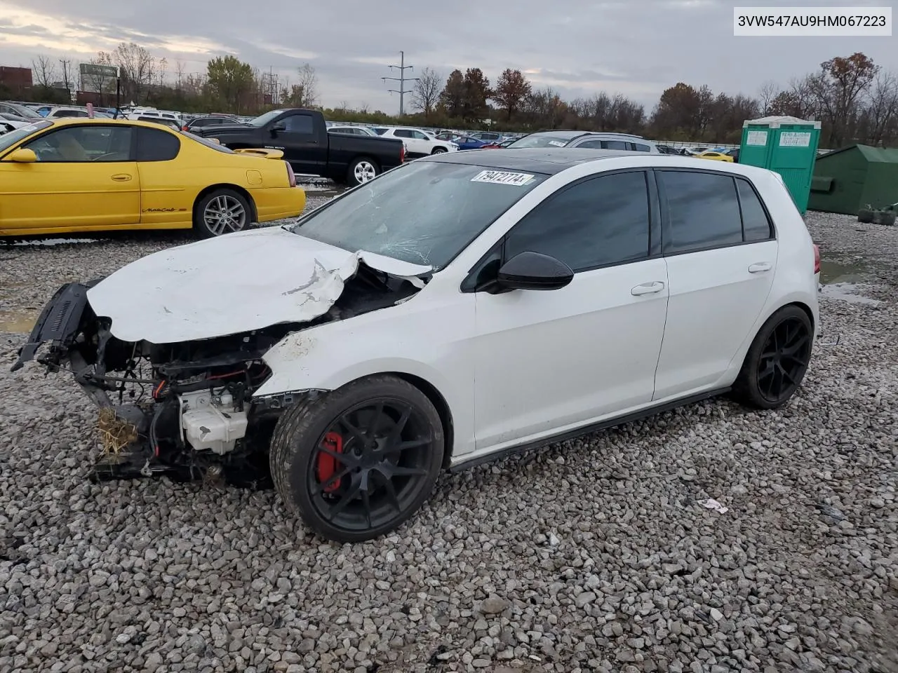 2017 Volkswagen Gti Sport VIN: 3VW547AU9HM067223 Lot: 79472774