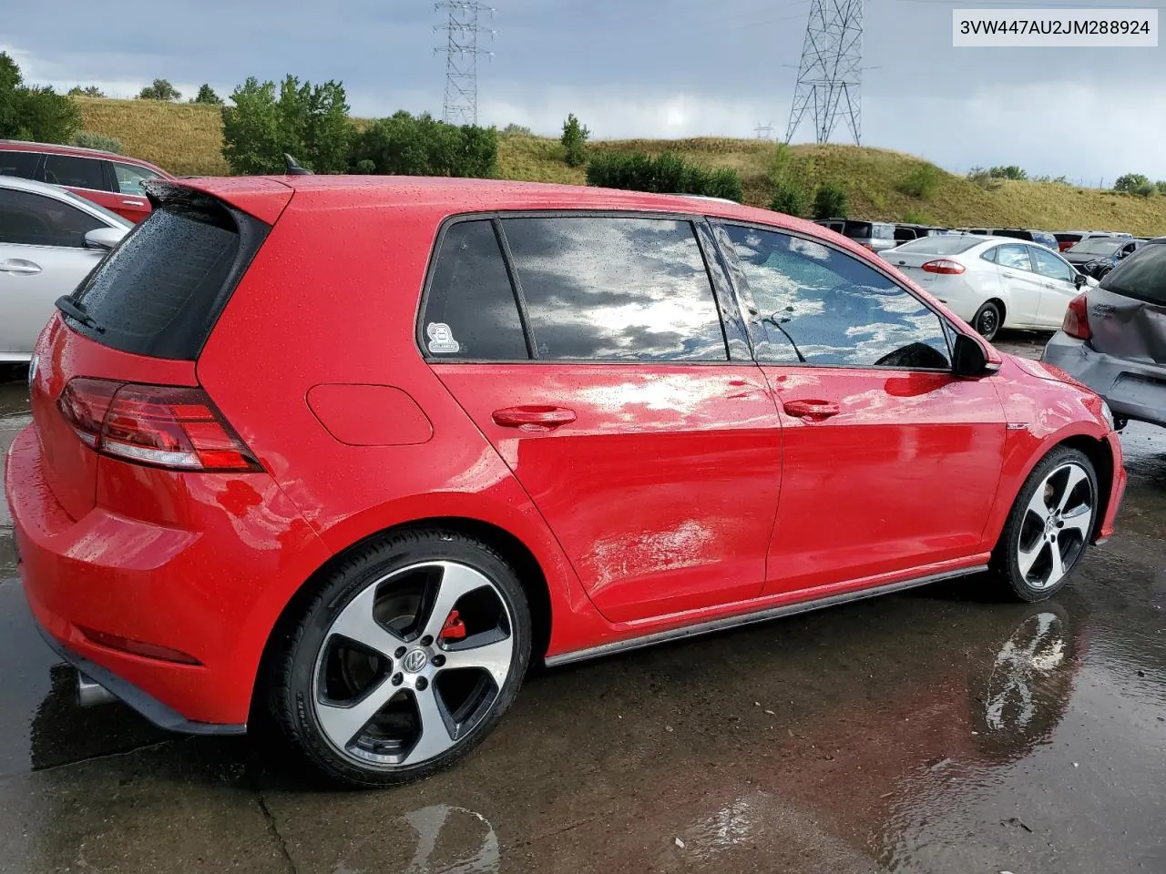 2018 Volkswagen Gti S/Se VIN: 3VW447AU2JM288924 Lot: 68366114