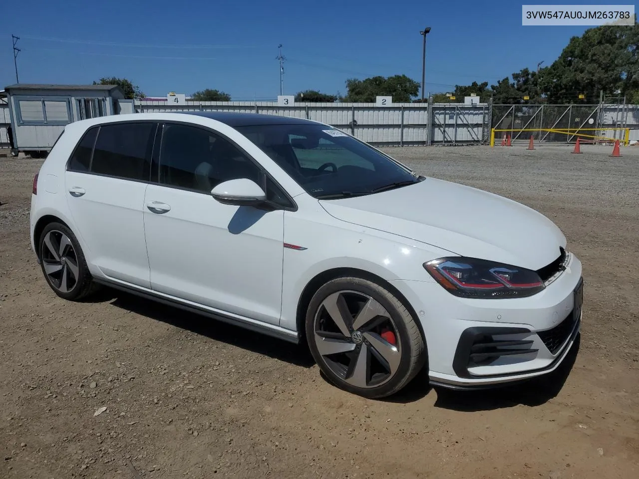 3VW547AU0JM263783 2018 Volkswagen Gti S