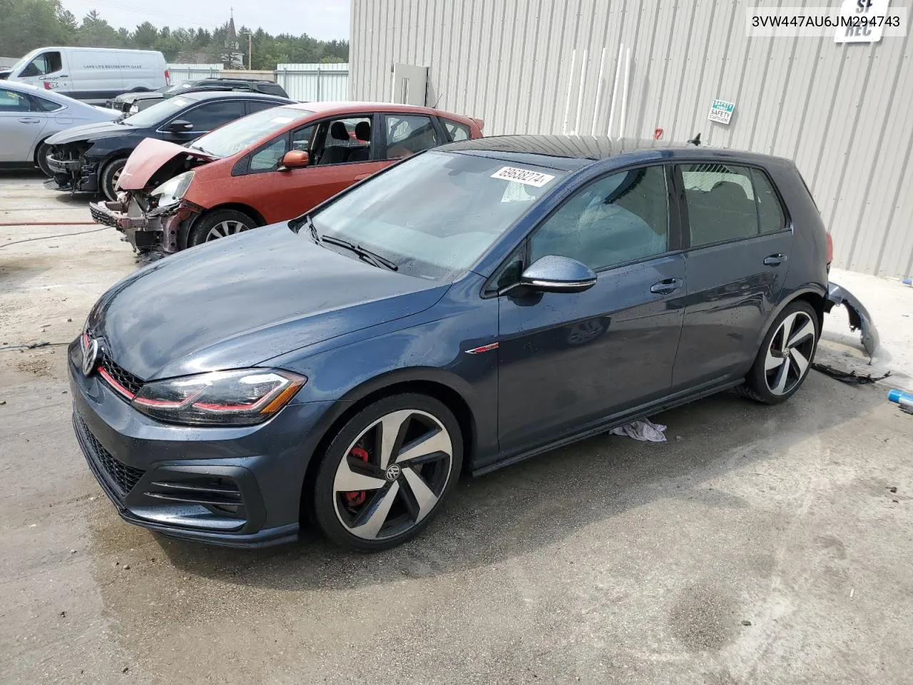 3VW447AU6JM294743 2018 Volkswagen Gti S/Se