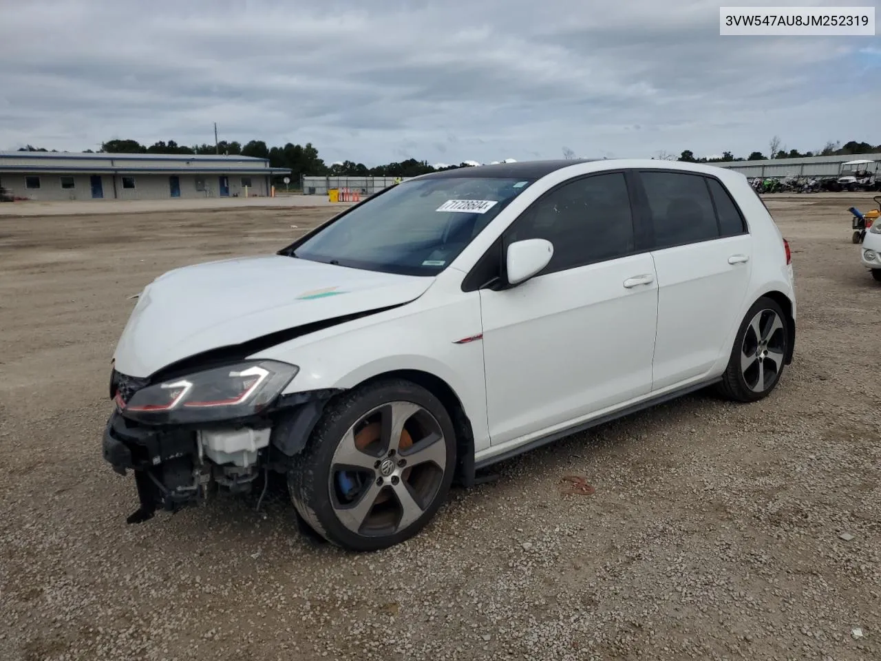 2018 Volkswagen Gti S VIN: 3VW547AU8JM252319 Lot: 71728604