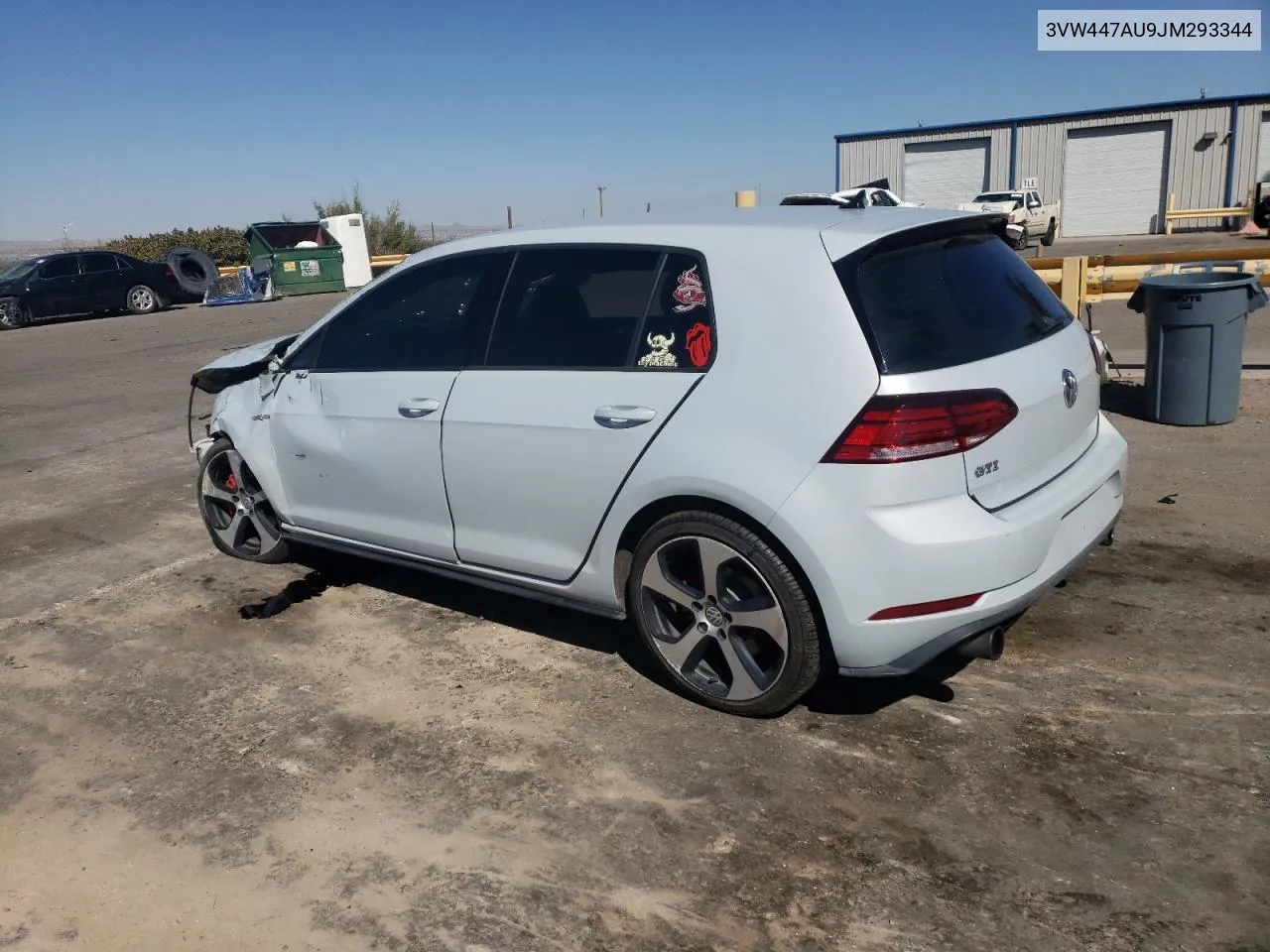 2018 Volkswagen Gti S/Se VIN: 3VW447AU9JM293344 Lot: 73604794