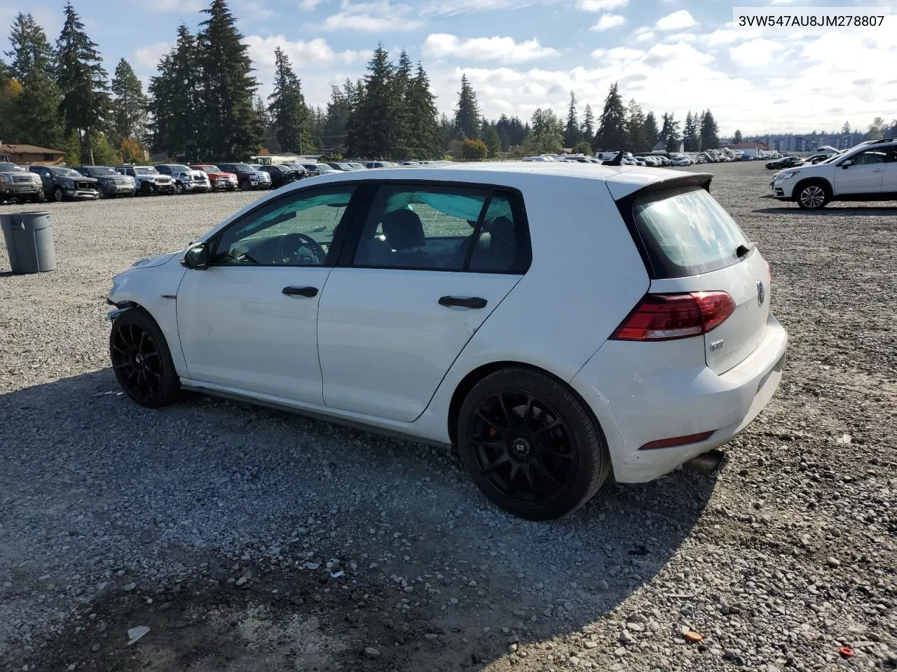 2018 Volkswagen Gti S VIN: 3VW547AU8JM278807 Lot: 75237694