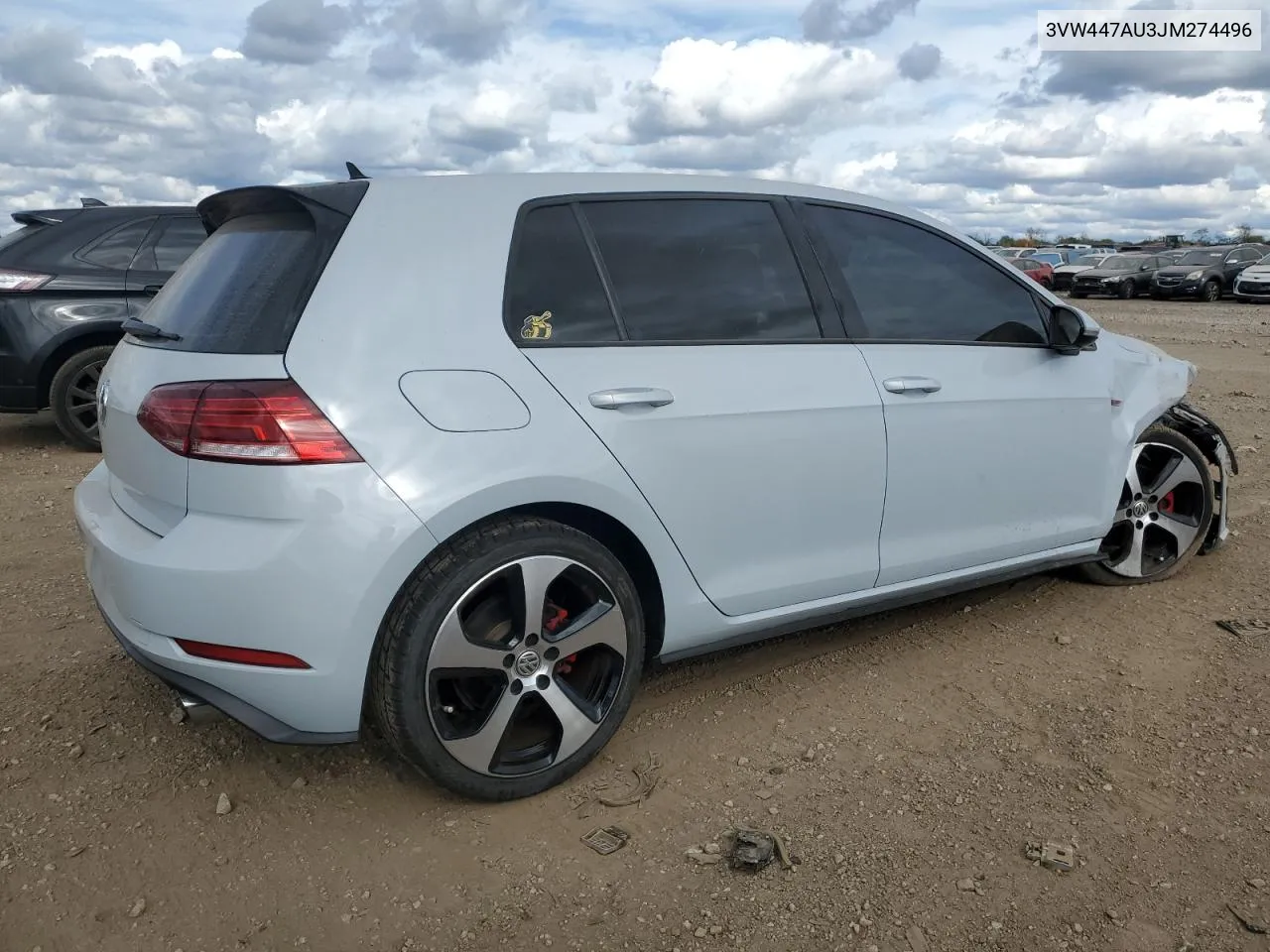 2018 Volkswagen Gti S/Se VIN: 3VW447AU3JM274496 Lot: 75699564