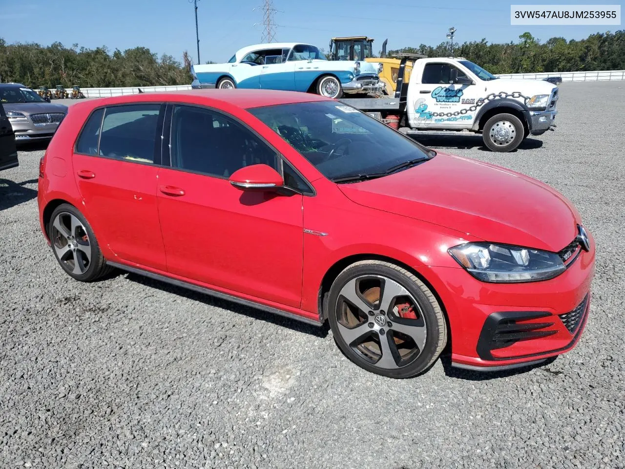 2018 Volkswagen Gti S VIN: 3VW547AU8JM253955 Lot: 77651644