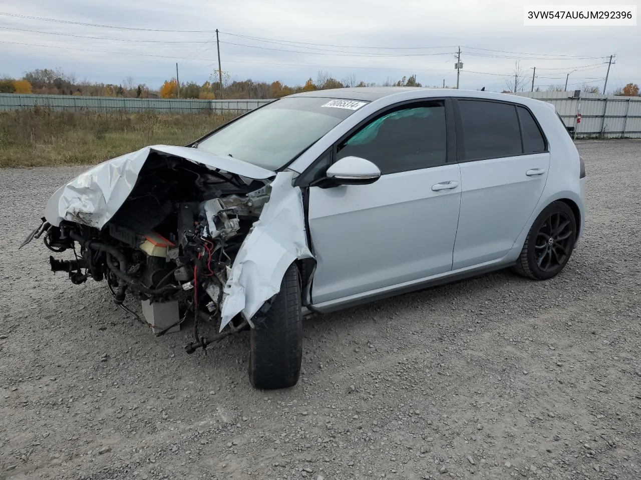 2018 Volkswagen Gti S VIN: 3VW547AU6JM292396 Lot: 78065314