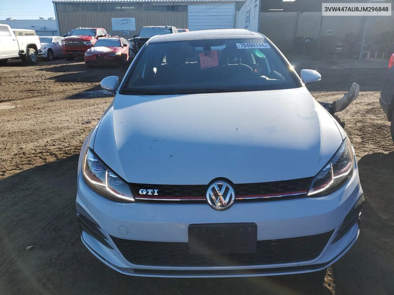 2018 Volkswagen Gti S/Se VIN: 3VW447AU8JM296848 Lot: 78499744