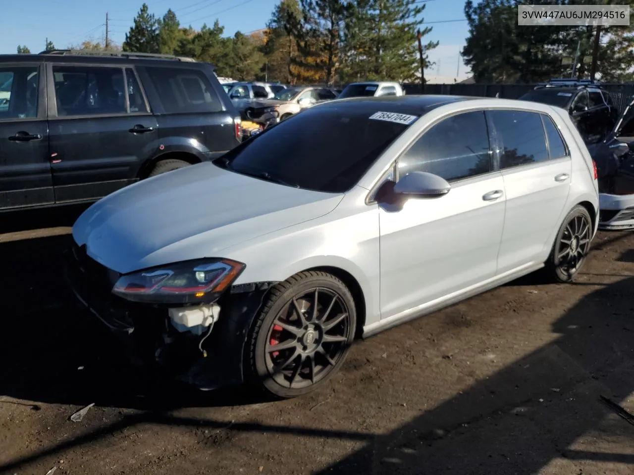 2018 Volkswagen Gti S/Se VIN: 3VW447AU6JM294516 Lot: 78547044