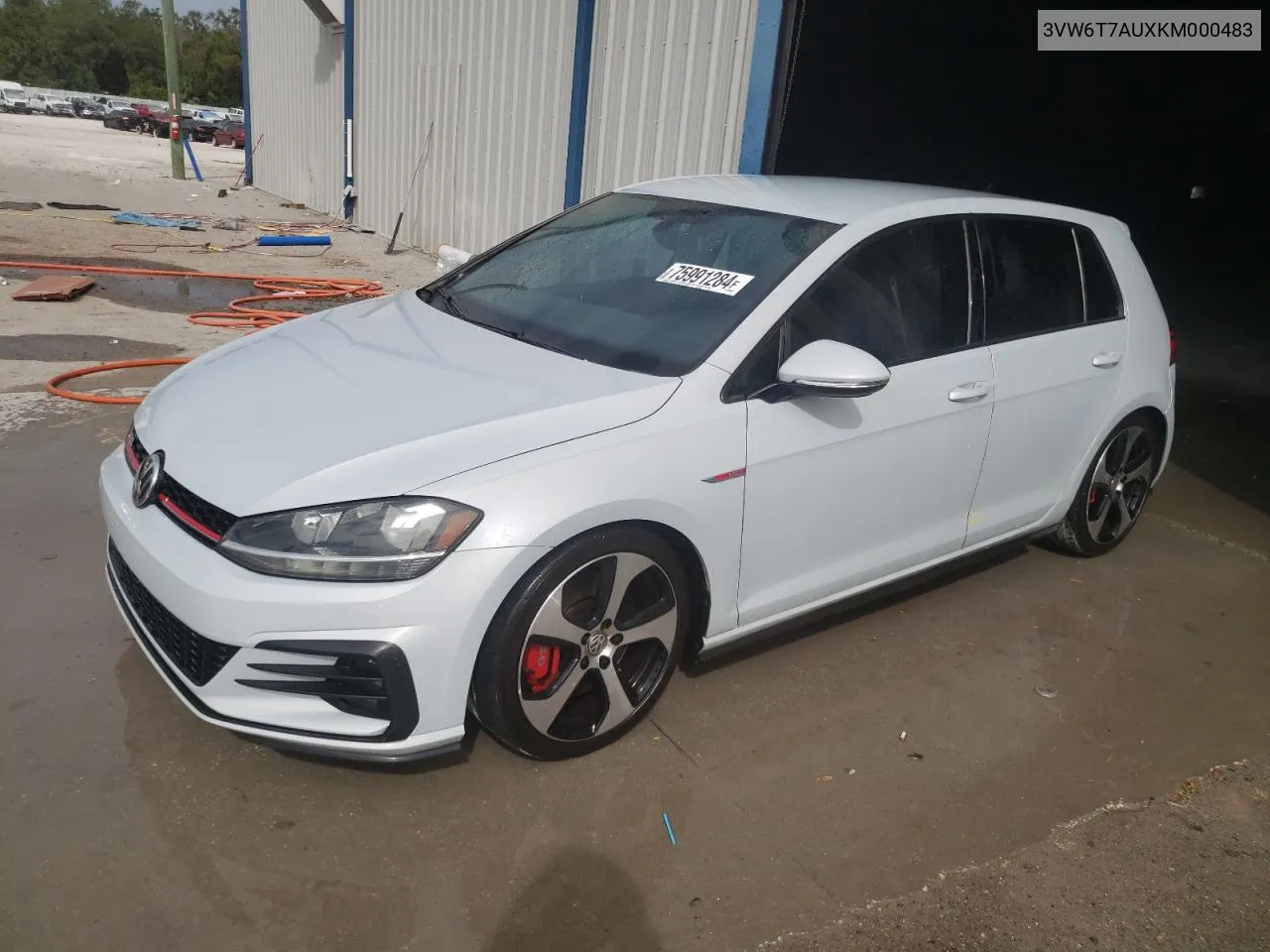 2019 Volkswagen Gti S VIN: 3VW6T7AUXKM000483 Lot: 75991284