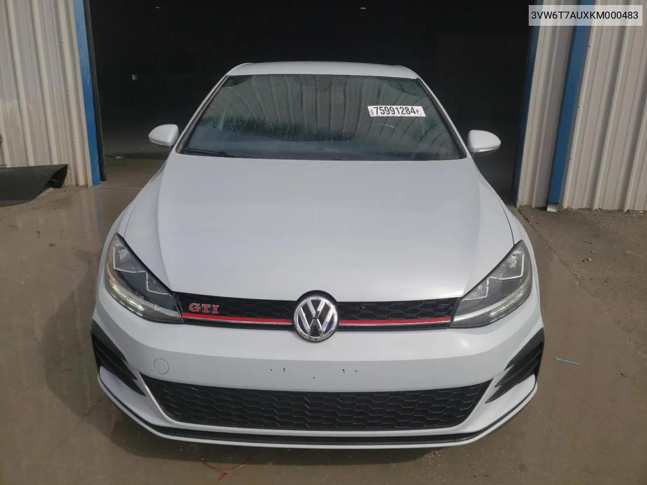 2019 Volkswagen Gti S VIN: 3VW6T7AUXKM000483 Lot: 75991284