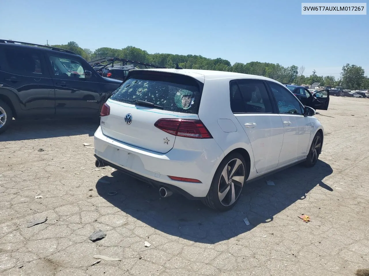 2020 Volkswagen Gti S VIN: 3VW6T7AUXLM017267 Lot: 58782074