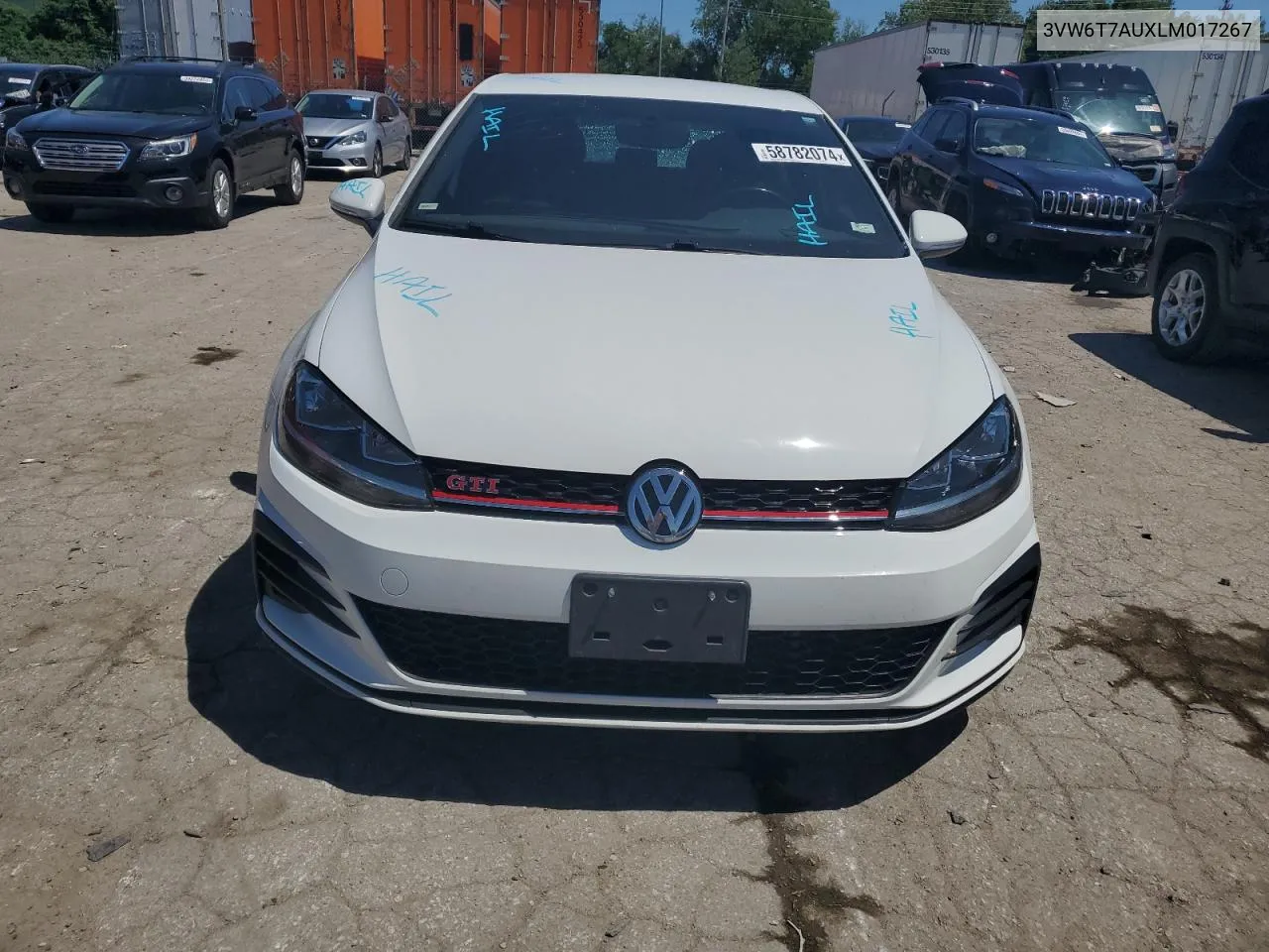 3VW6T7AUXLM017267 2020 Volkswagen Gti S