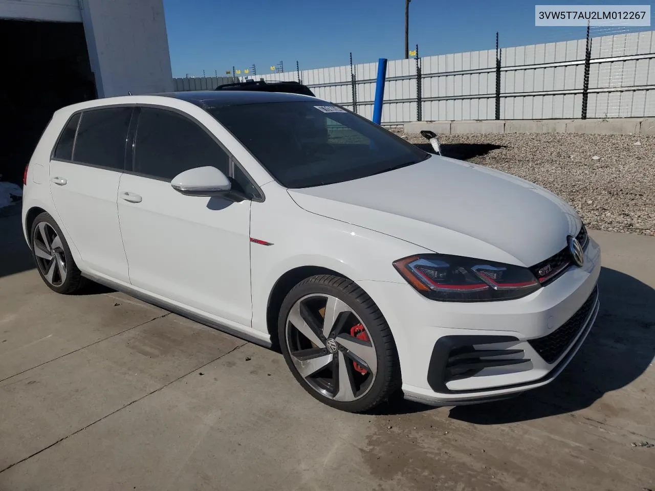 2020 Volkswagen Gti S VIN: 3VW5T7AU2LM012267 Lot: 77018654