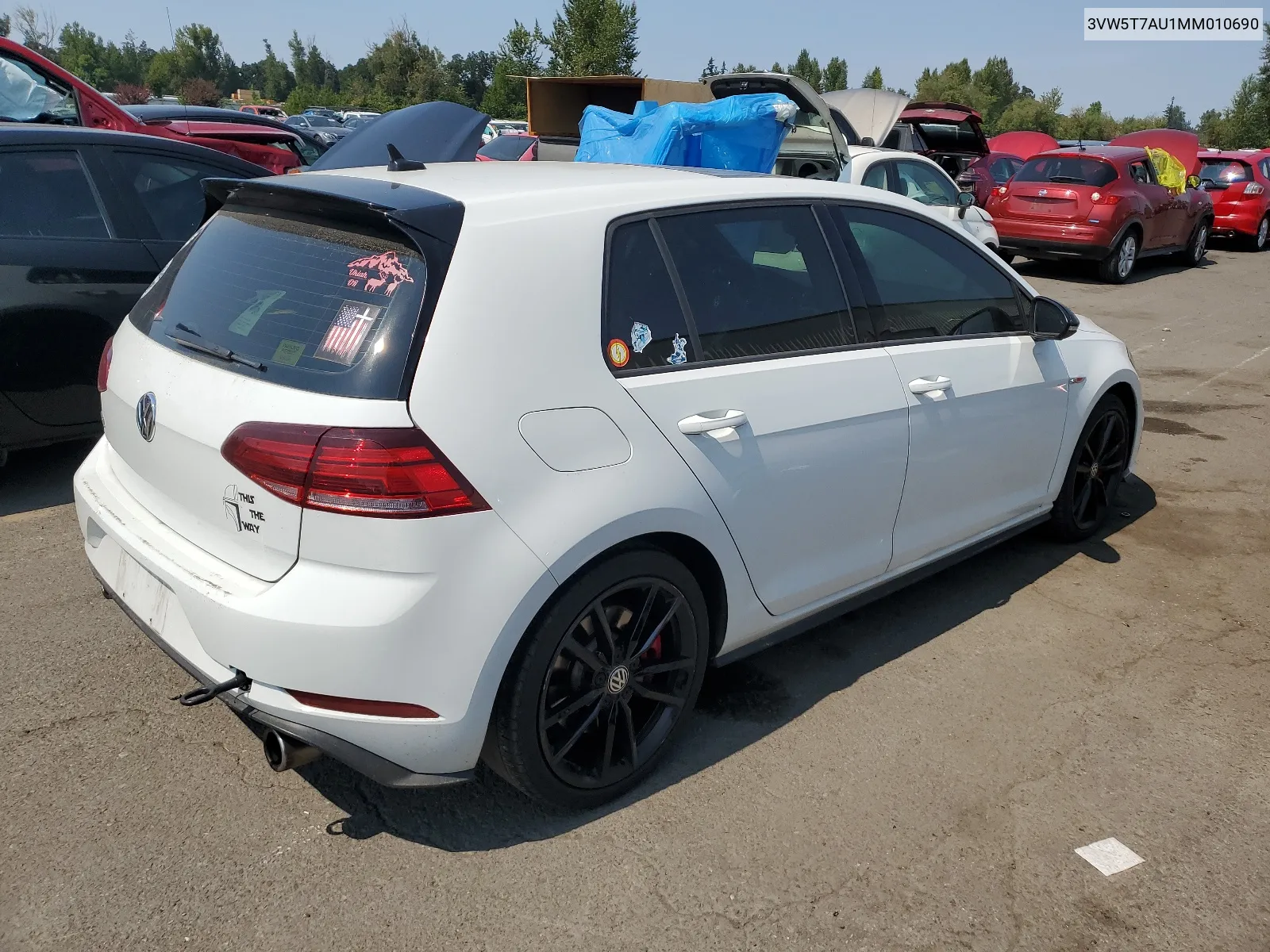 2021 Volkswagen Gti S VIN: 3VW5T7AU1MM010690 Lot: 65256644