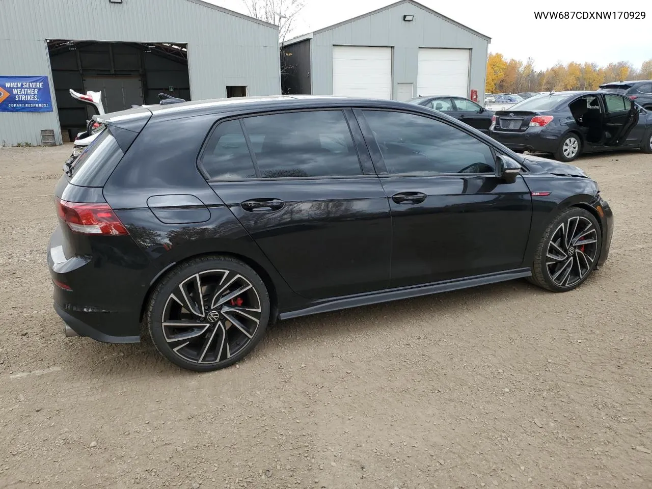 2022 Volkswagen Gti Autobahn VIN: WVW687CDXNW170929 Lot: 77160634