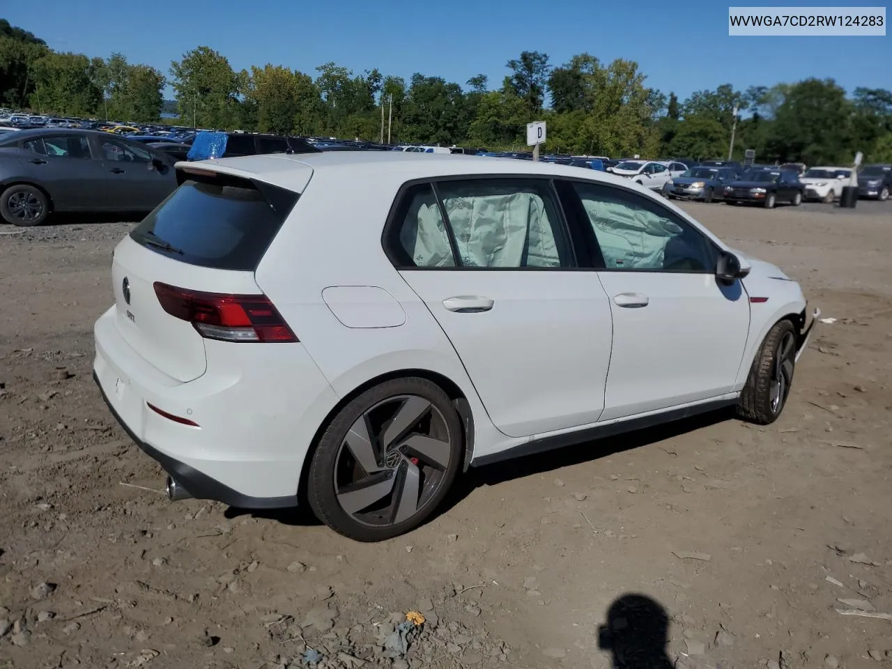 2024 Volkswagen Gti S VIN: WVWGA7CD2RW124283 Lot: 69263174