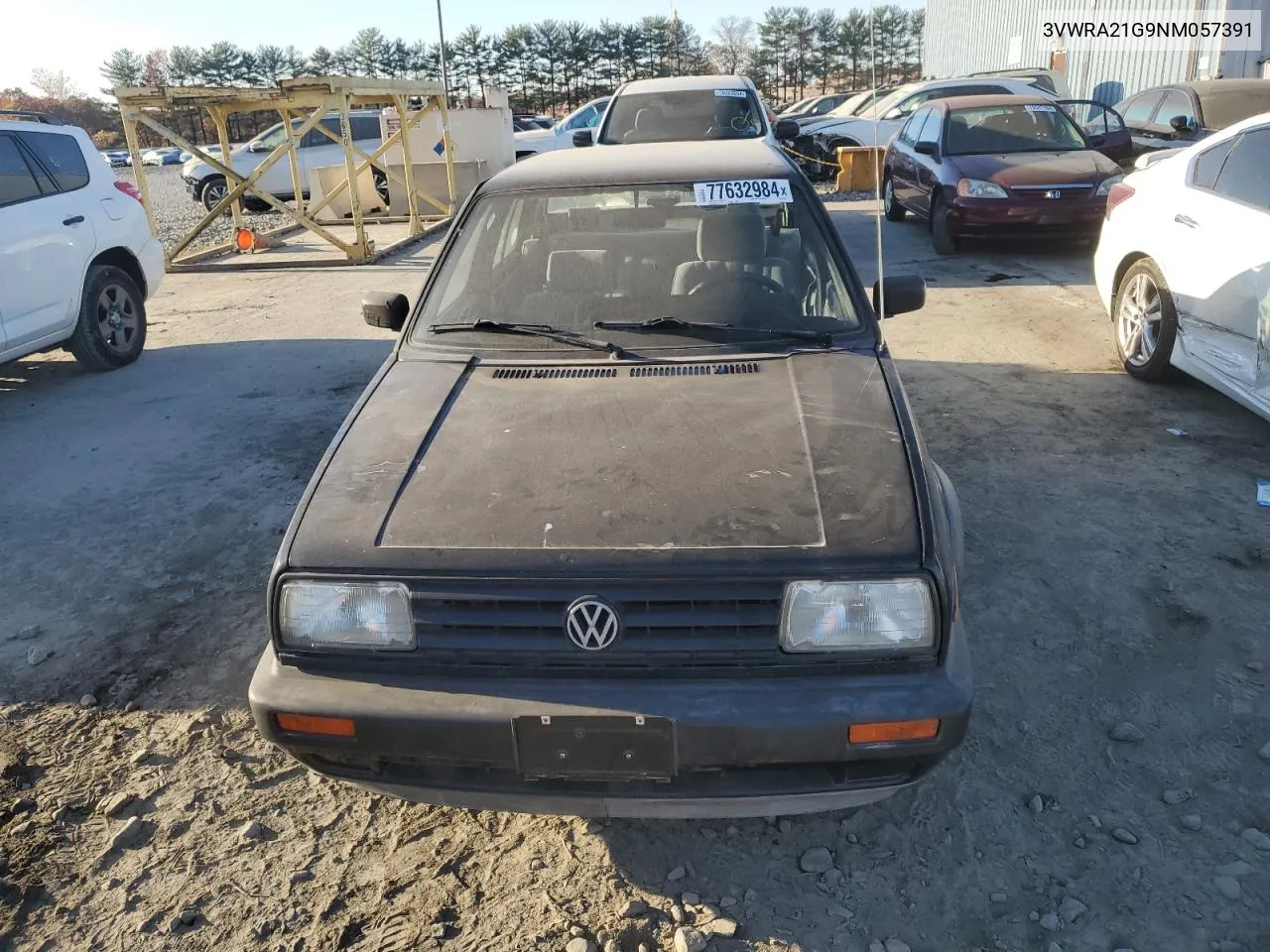 1992 Volkswagen Jetta Gl VIN: 3VWRA21G9NM057391 Lot: 77632984