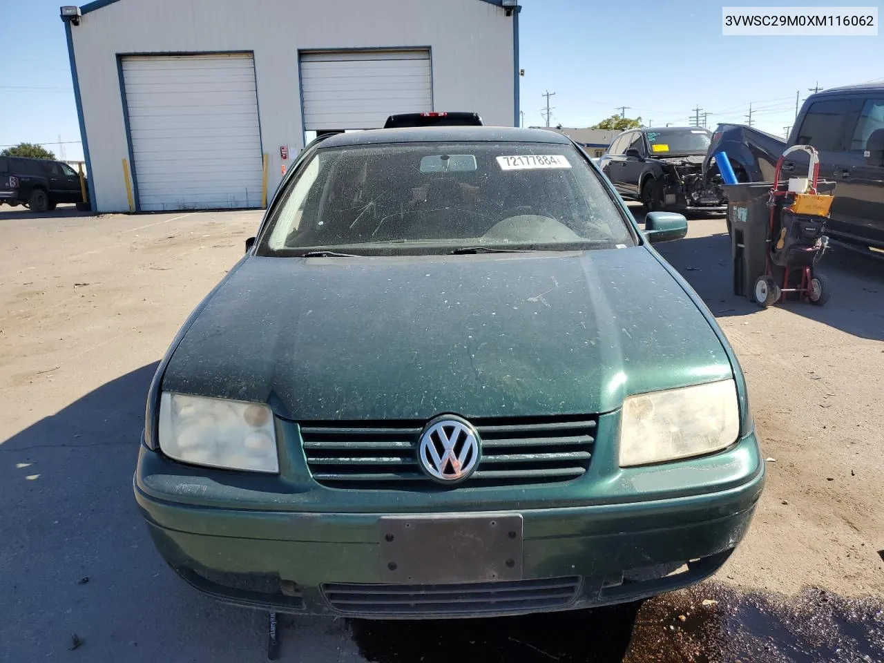 1999 Volkswagen Jetta Gls VIN: 3VWSC29M0XM116062 Lot: 72177884