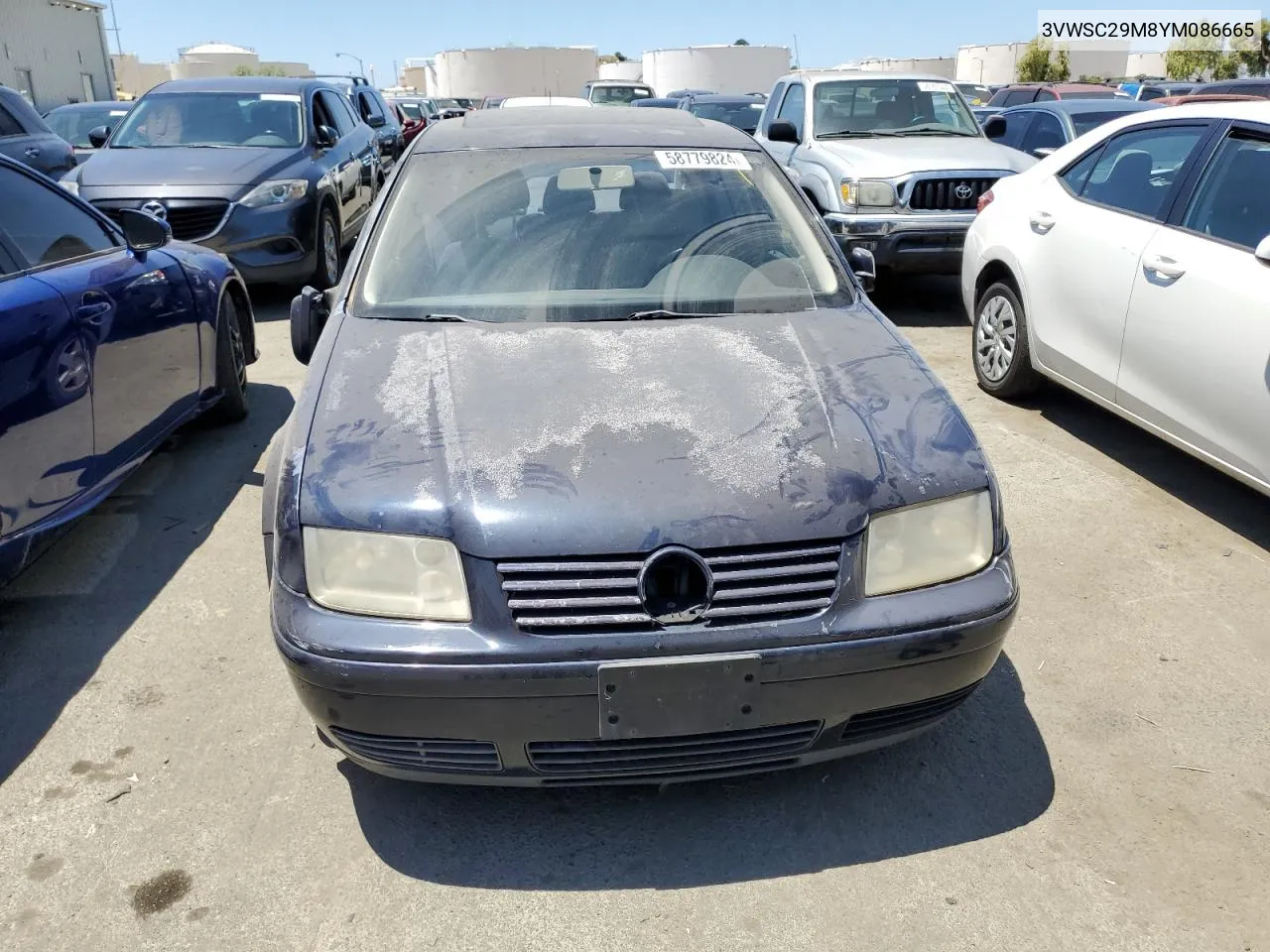 3VWSC29M8YM086665 2000 Volkswagen Jetta Gls