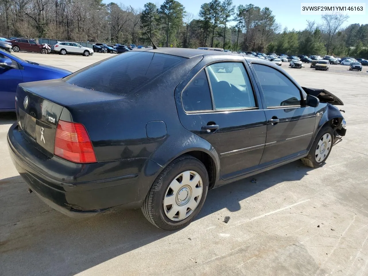 2000 Volkswagen Jetta Gls Tdi VIN: 3VWSF29M1YM146163 Lot: 64545974