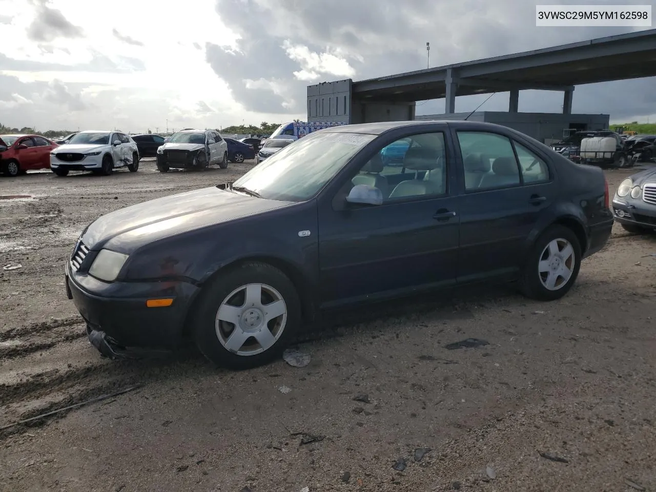 2000 Volkswagen Jetta Gls VIN: 3VWSC29M5YM162598 Lot: 70094264