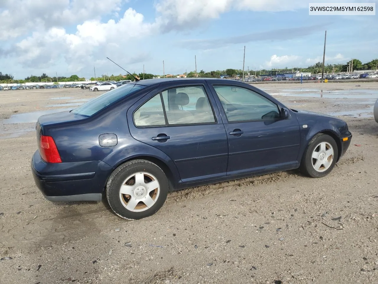 2000 Volkswagen Jetta Gls VIN: 3VWSC29M5YM162598 Lot: 70094264