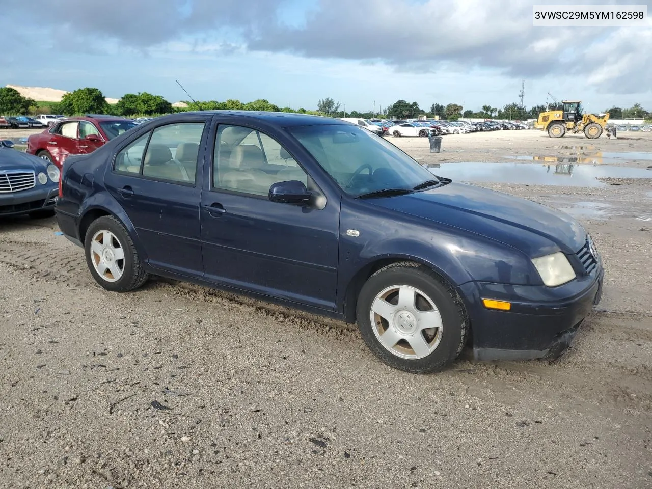 2000 Volkswagen Jetta Gls VIN: 3VWSC29M5YM162598 Lot: 70094264