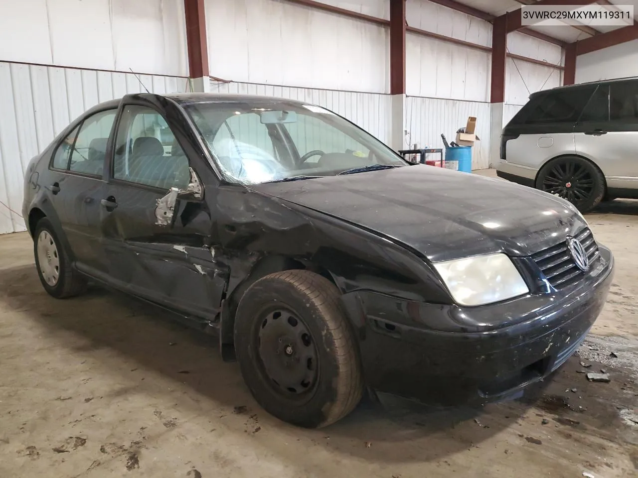 2000 Volkswagen Jetta Gl VIN: 3VWRC29MXYM119311 Lot: 77212834