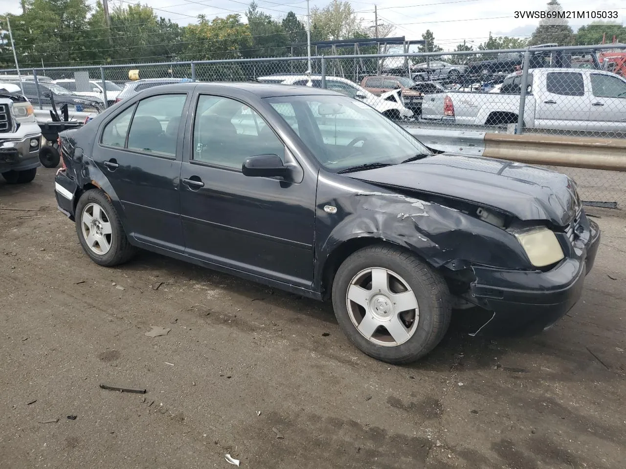 2001 Volkswagen Jetta Gls VIN: 3VWSB69M21M105033 Lot: 68835934