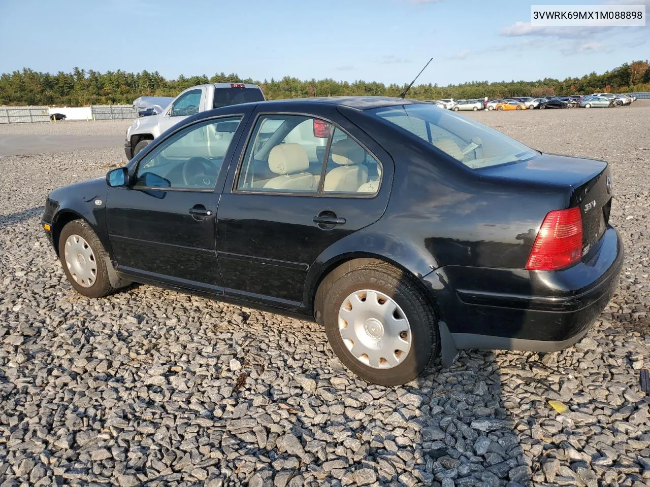 2001 Volkswagen Jetta Gl VIN: 3VWRK69MX1M088898 Lot: 74421294