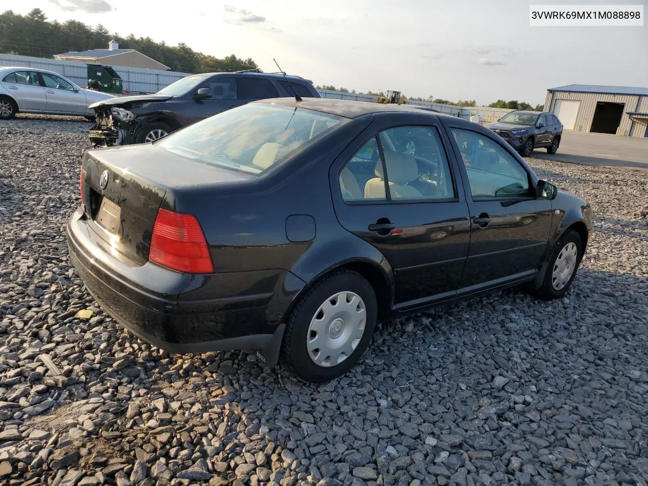 2001 Volkswagen Jetta Gl VIN: 3VWRK69MX1M088898 Lot: 74421294