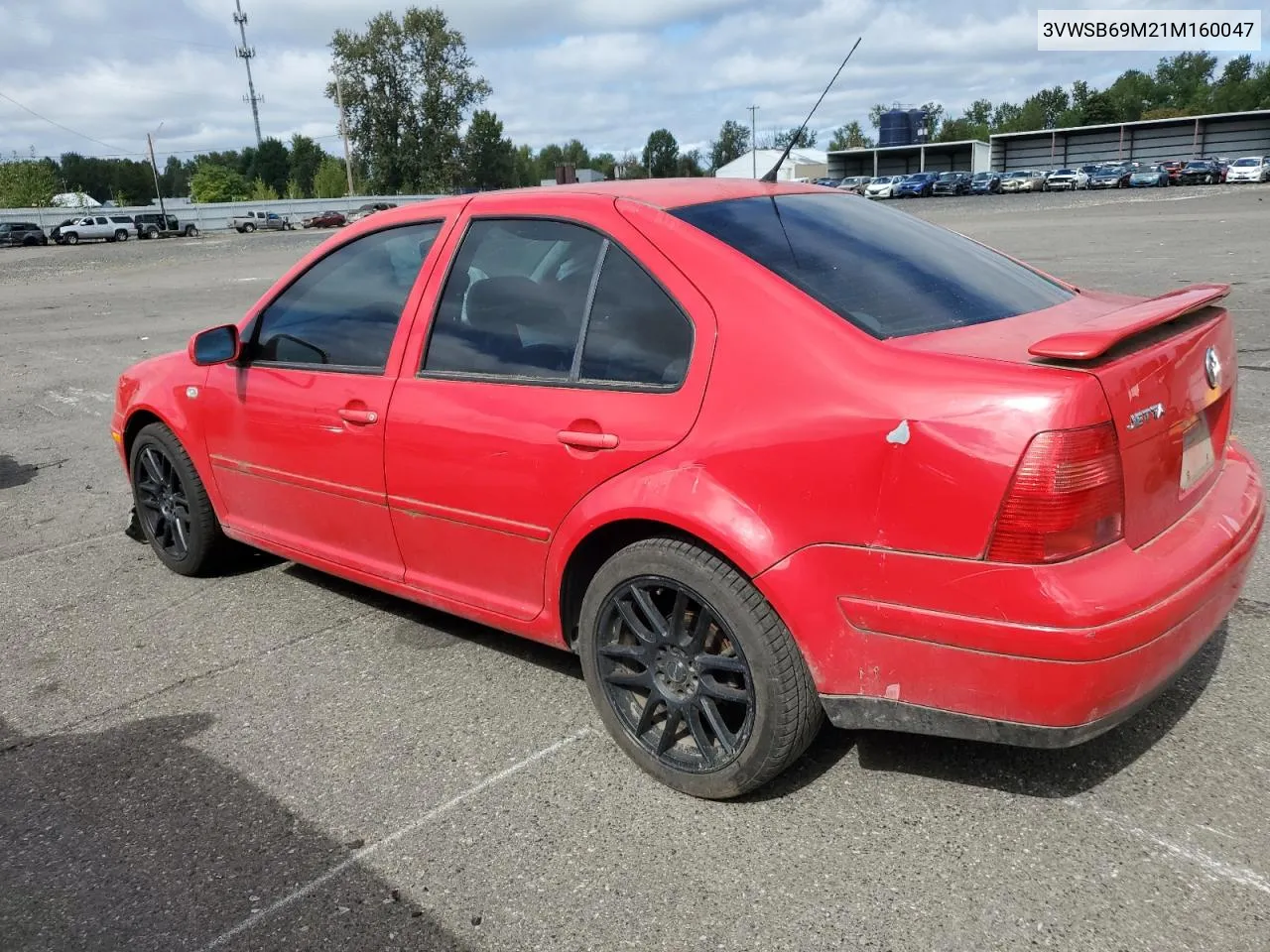 2001 Volkswagen Jetta Gls VIN: 3VWSB69M21M160047 Lot: 76705154