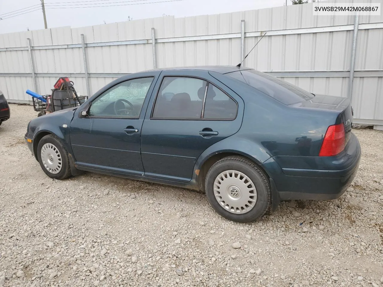 2002 Volkswagen Jetta Gls VIN: 3VWSB29M42M068867 Lot: 67406454