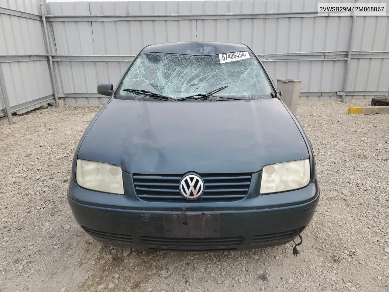 2002 Volkswagen Jetta Gls VIN: 3VWSB29M42M068867 Lot: 67406454