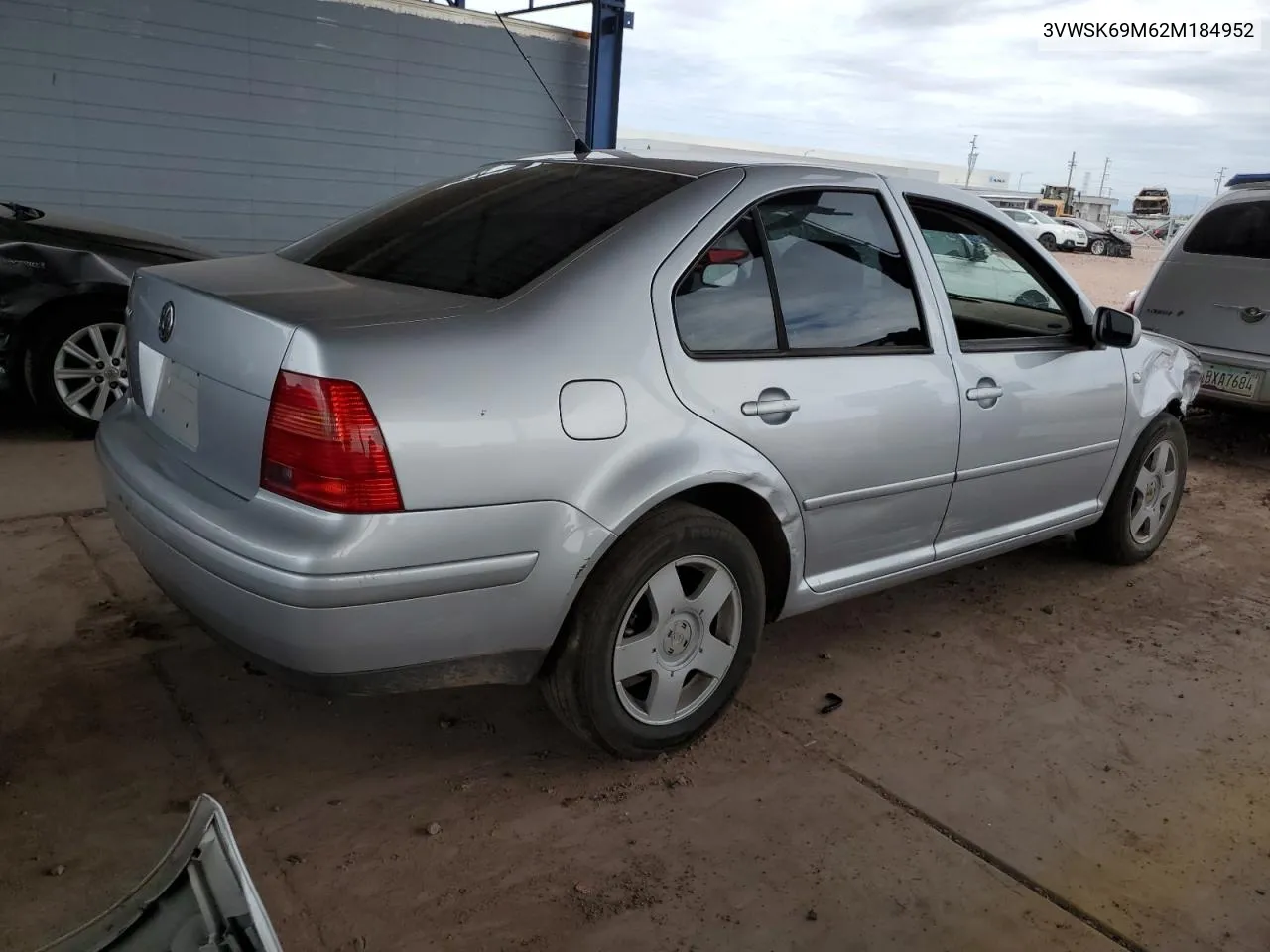 2002 Volkswagen Jetta Gls VIN: 3VWSK69M62M184952 Lot: 68033074